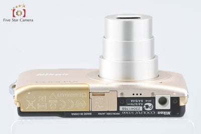 【中古】Nikon ニコン COOLPIX S3300 スイートゴールド コンパクトデジタルカメラ