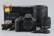[Used] Nikon D3400 Black Double Zoom Kit, low shutter count, with original box