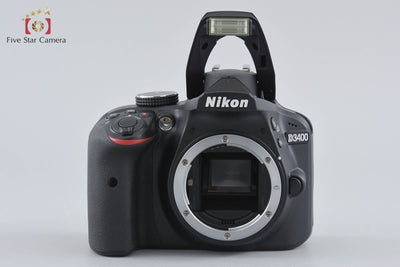 [Used] Nikon D3400 Black Double Zoom Kit, low shutter count, with original box