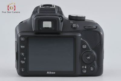 [Used] Nikon D3400 Black Double Zoom Kit, low shutter count, with original box