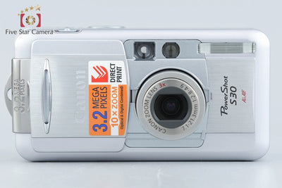 【中古】Canon キヤノン PowerShot S30 ラベンダーシルバー コンパクトデジタルカメラ 元箱付き