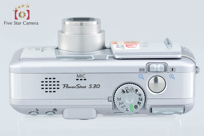 【中古】Canon キヤノン PowerShot S30 ラベンダーシルバー コンパクトデジタルカメラ 元箱付き