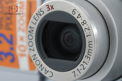 【中古】Canon キヤノン PowerShot S30 ラベンダーシルバー コンパクトデジタルカメラ 元箱付き