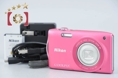 [Used] Nikon COOLPIX S3300 Strawberry Pink Compact Digital Camera