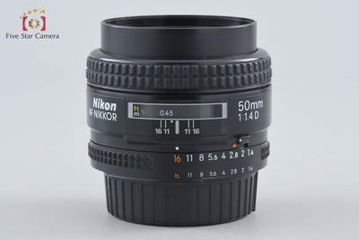 [Used] Nikon AF NIKKOR 50mm f/1.4 D with original box