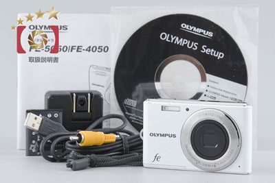 【中古】OLYMPUS オリンパス FE-4050 ホワイト コンパクトデジタルカメラ