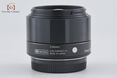 [Used] SIGMA Art 19mm f/2.8 DN for Micro Four Thirds Black