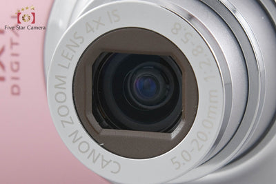 [Used] Canon IXY Digital 510 IS Pink Compact Digital Camera with Original Box