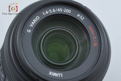 【中古】Panasonic パナソニック LUMIX G VARIO 45-200mm f/4-5.6 MEGA O.I.S. H-FS045200