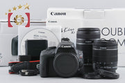 【中古】Canon キヤノン EOS Kiss X7 ダブルズームキット ブラック 元箱付き