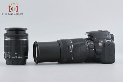 【中古】Canon キヤノン EOS Kiss X7 ダブルズームキット ブラック 元箱付き