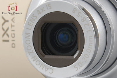 【中古】Canon キヤノン IXY Digital 510 IS ゴールド コンパクトデジタルカメラ 元箱付き