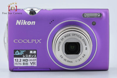 【中古】Nikon ニコン COOLPIX S5100 ライトパープル コンパクトデジタルカメラ