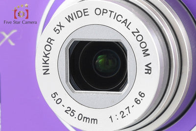 【中古】Nikon ニコン COOLPIX S5100 ライトパープル コンパクトデジタルカメラ