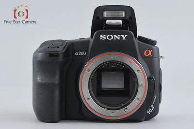 [Used] SONY α200 DSLR-A200 Double Zoom Lens Kit Black