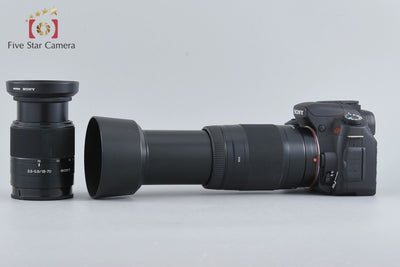 [Used] SONY α200 DSLR-A200 Double Zoom Lens Kit Black
