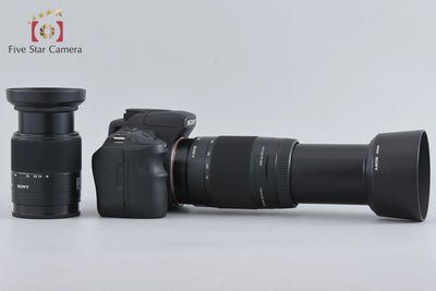 [Used] SONY α200 DSLR-A200 Double Zoom Lens Kit Black