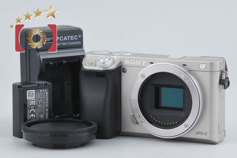 中古】SONY ソニー α6000 ILCE-6000 シルバー ミラーレス一眼カメラ 多