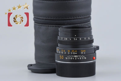 [Used] Leica SUMMICRON-M 50mm f/2 E39 3rd Generation Black