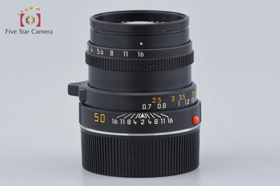 [Used] Leica SUMMICRON-M 50mm f/2 E39 3rd Generation Black