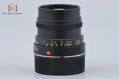 [Used] Leica SUMMICRON-M 50mm f/2 E39 3rd Generation Black