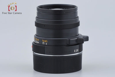 [Used] Leica SUMMICRON-M 50mm f/2 E39 3rd Generation Black