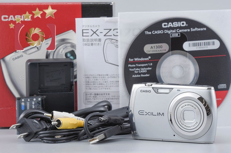 [Used] CASIO Casio EXILIM EX-Z370 Silver Compact Digital Camera with Original Box