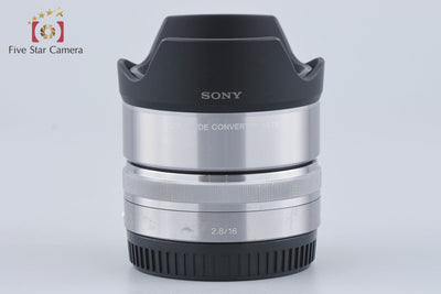 Used: Sony E 16mm f/2.8 SEL16F28 + VCL-ECU1 Ultra Wide Converter