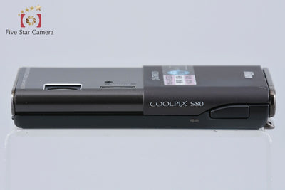 【中古】Nikon ニコン COOLPIX S80 プラウドブラック コンパクトデジタルカメラ