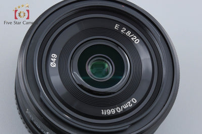 [Used] SONY E 20mm f/2.8 SEL20F28