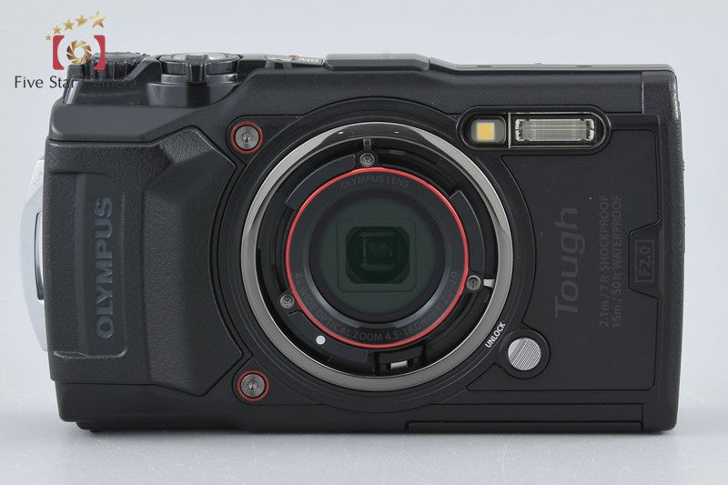 中古】OLYMPUS オリンパス TOUGH TG-6 ブラック コンパクト