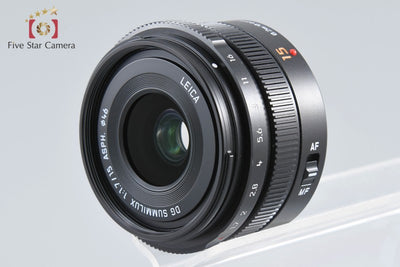 Used: Panasonic LEICA DG SUMMILUX 15mm f/1.7 ASPH. H-X015-K Black