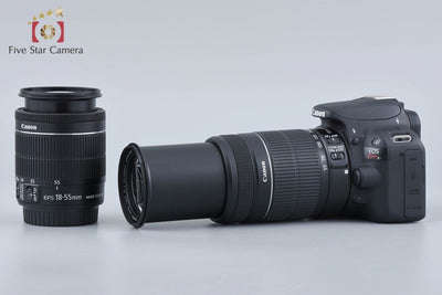 [Used] Canon EOS Kiss X7 Double Zoom Kit Black - Low Shutter Count