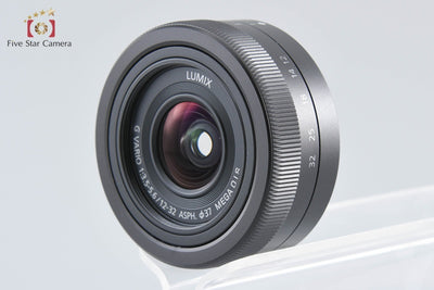 [Used] Panasonic LUMIX G VARIO 12-32mm f/3.5-5.6 ASPH. MEGA O.I.S. H-FS12032 Black with original box