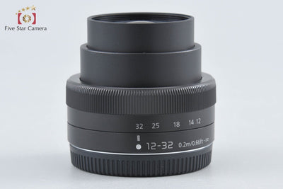 [Used] Panasonic LUMIX G VARIO 12-32mm f/3.5-5.6 ASPH. MEGA O.I.S. H-FS12032 Black with original box