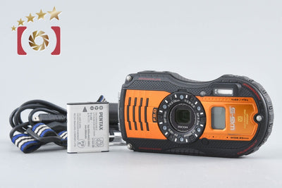 Used] RICOH Pentax WG-5 GPS Orange Waterproof Digital Camera - Low Shutter Count