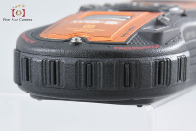 Used] RICOH Pentax WG-5 GPS Orange Waterproof Digital Camera - Low Shutter Count
