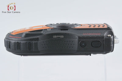 Used] RICOH Pentax WG-5 GPS Orange Waterproof Digital Camera - Low Shutter Count