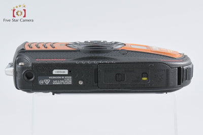 Used] RICOH Pentax WG-5 GPS Orange Waterproof Digital Camera - Low Shutter Count