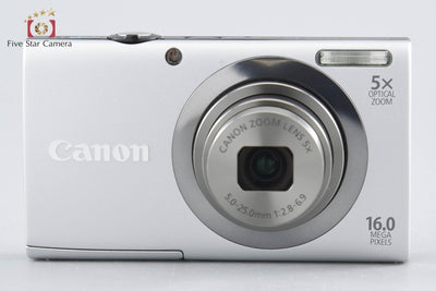 [Used] Canon PowerShot A2300 Silver Compact Digital Camera with Original Box