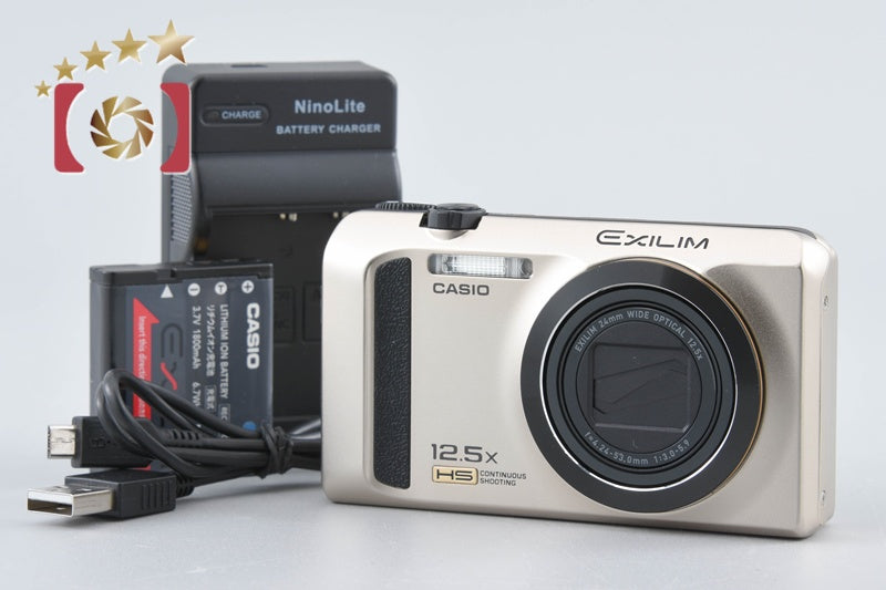 【Used】CASIO HIGH SPEED EXILIM EX-ZR300 Gold Compact Digital Camera