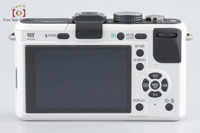Used: Panasonic DMC-GF1 Lens Kit Shell White - Low Shutter Count, Original Box Included