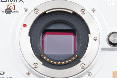 Used: Panasonic DMC-GF1 Lens Kit Shell White - Low Shutter Count, Original Box Included