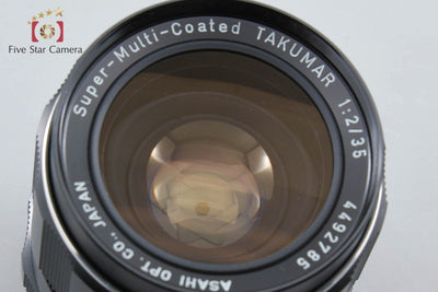 【Used】PENTAX Pentax SMC TAKUMAR 35mm f/2 M42 mount Overhauled in March 2026