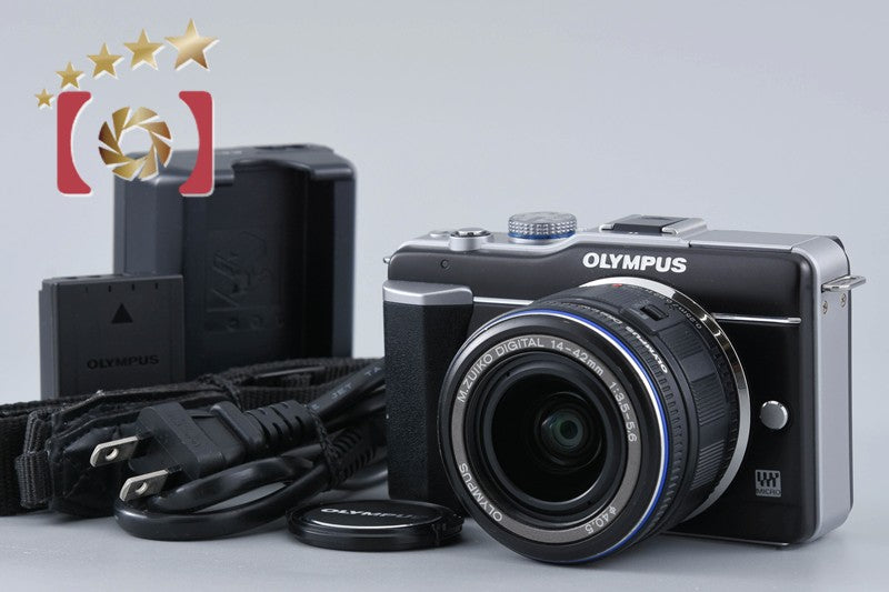 [Used] OLYMPUS Olympus PEN Lite E-PL1 Black + M.ZUIKO DIGITAL ED 14-42mm f/3.5-5.6 L Low Shutter Count