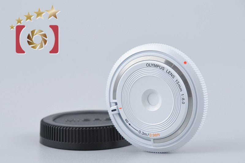 [Used] Olympus 15mm f/8 Body Cap Lens BCL-1580 White
