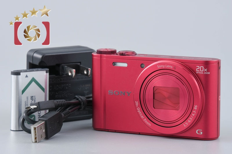 [Used] Sony Cyber-shot DSC-WX300 Red Compact Digital Camera Multi-language Support