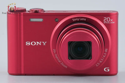 [Used] Sony Cyber-shot DSC-WX300 Red Compact Digital Camera Multi-language Support