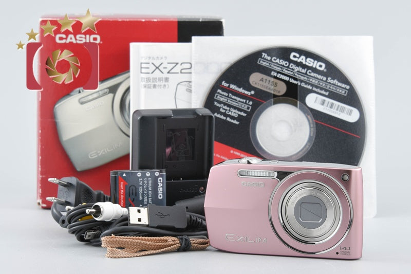 [Used] Casio EXILIM ZOOM EX-Z2000 Pink Compact Digital Camera with Original Box
