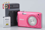 [Used] Nikon COOLPIX S3300 Strawberry Pink Compact Digital Camera